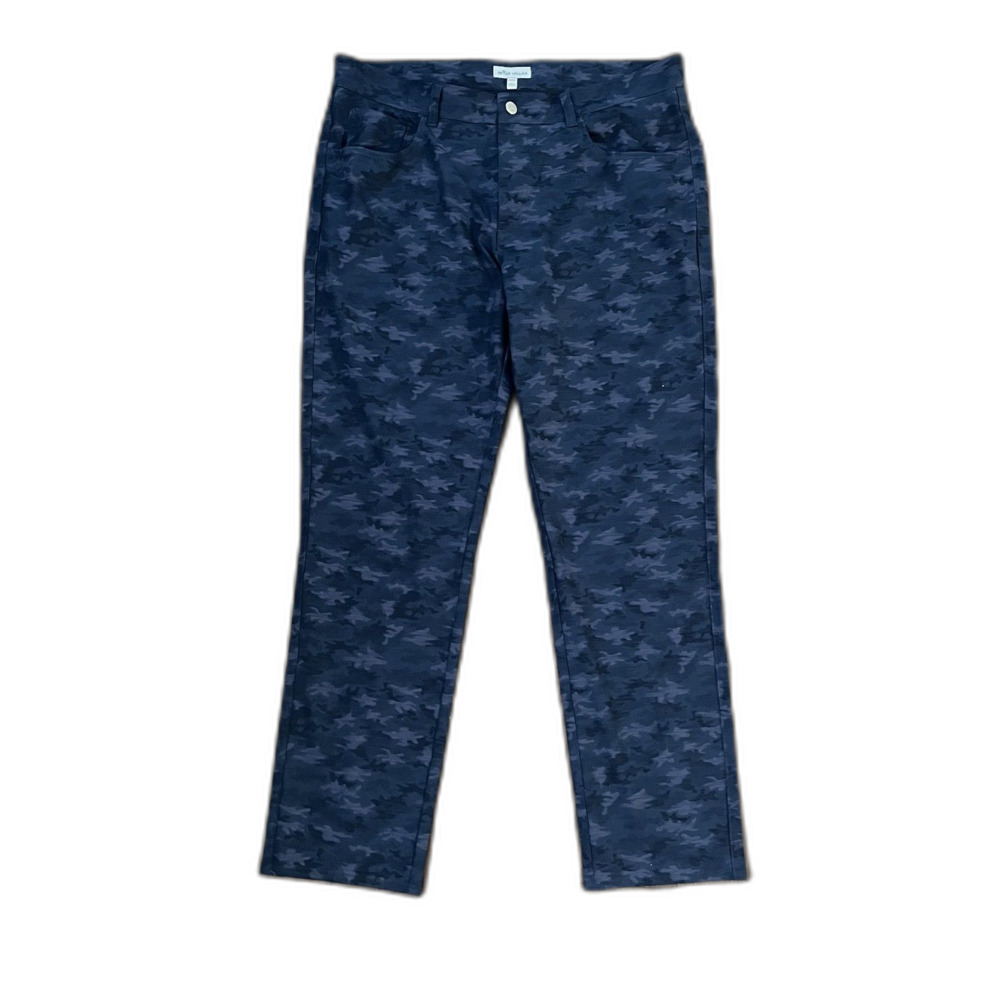 Peter Millar Blue Camo Pants Size 35x30 Performance Golf Chino Stretch